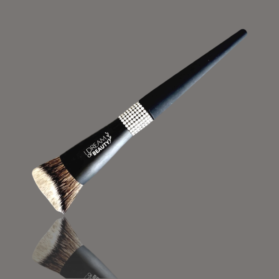 Luxury Matte Black Sparkle Makeup Brushes