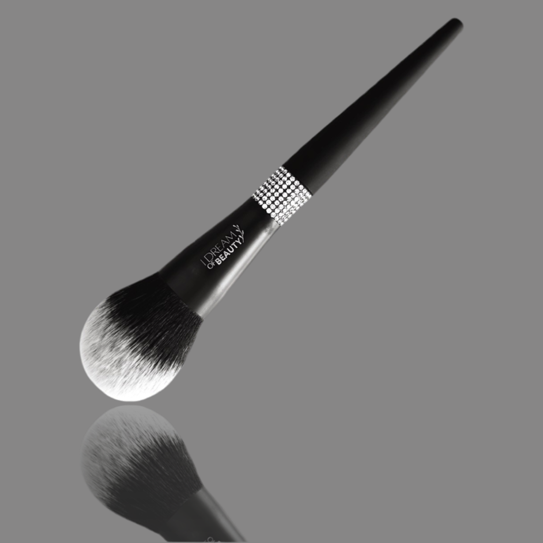 Luxury Matte Black Sparkle Makeup Brushes