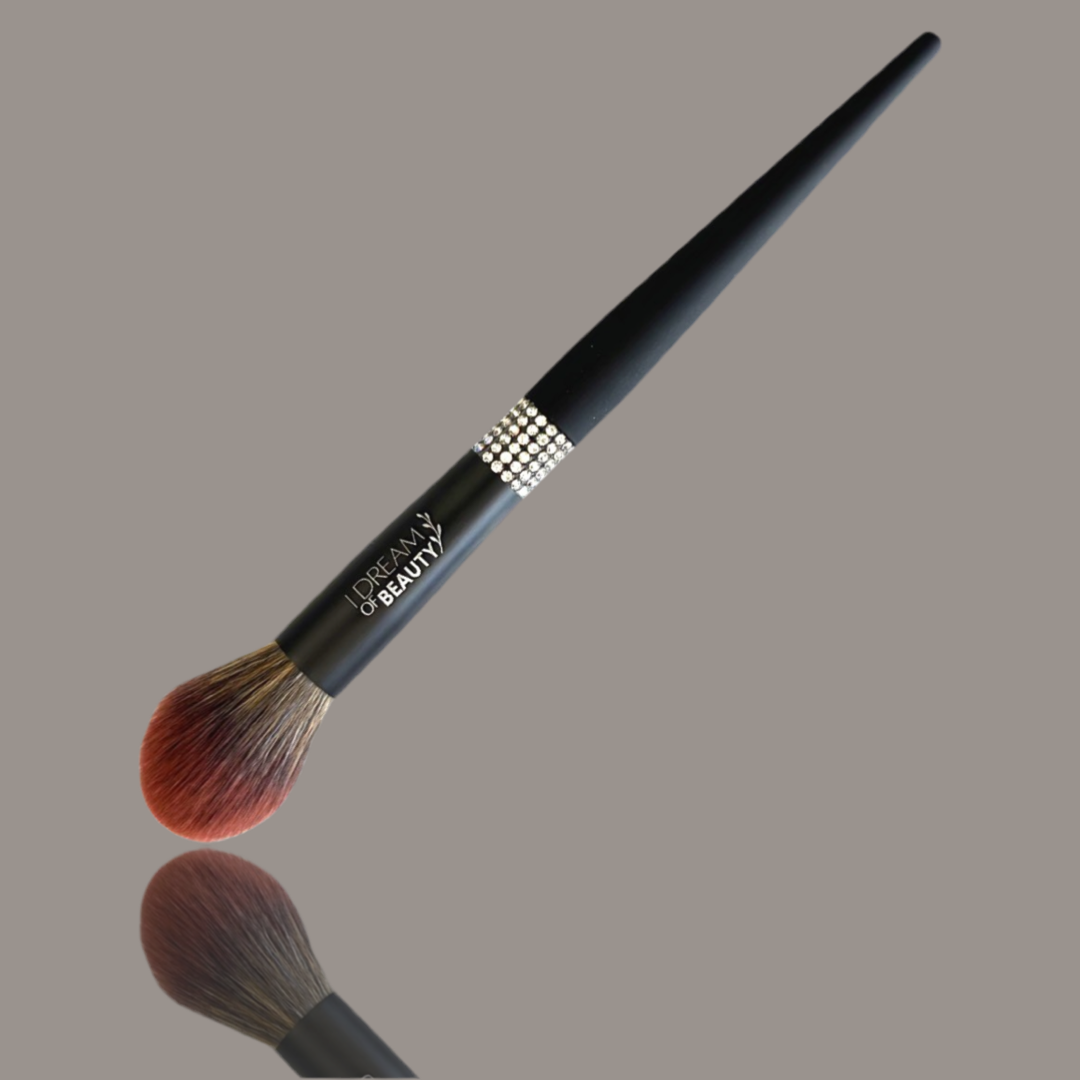 Luxury Matte Black Sparkle Makeup Brushes