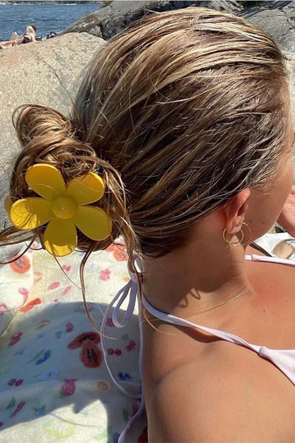 Flower Hair Claw Clips - Large