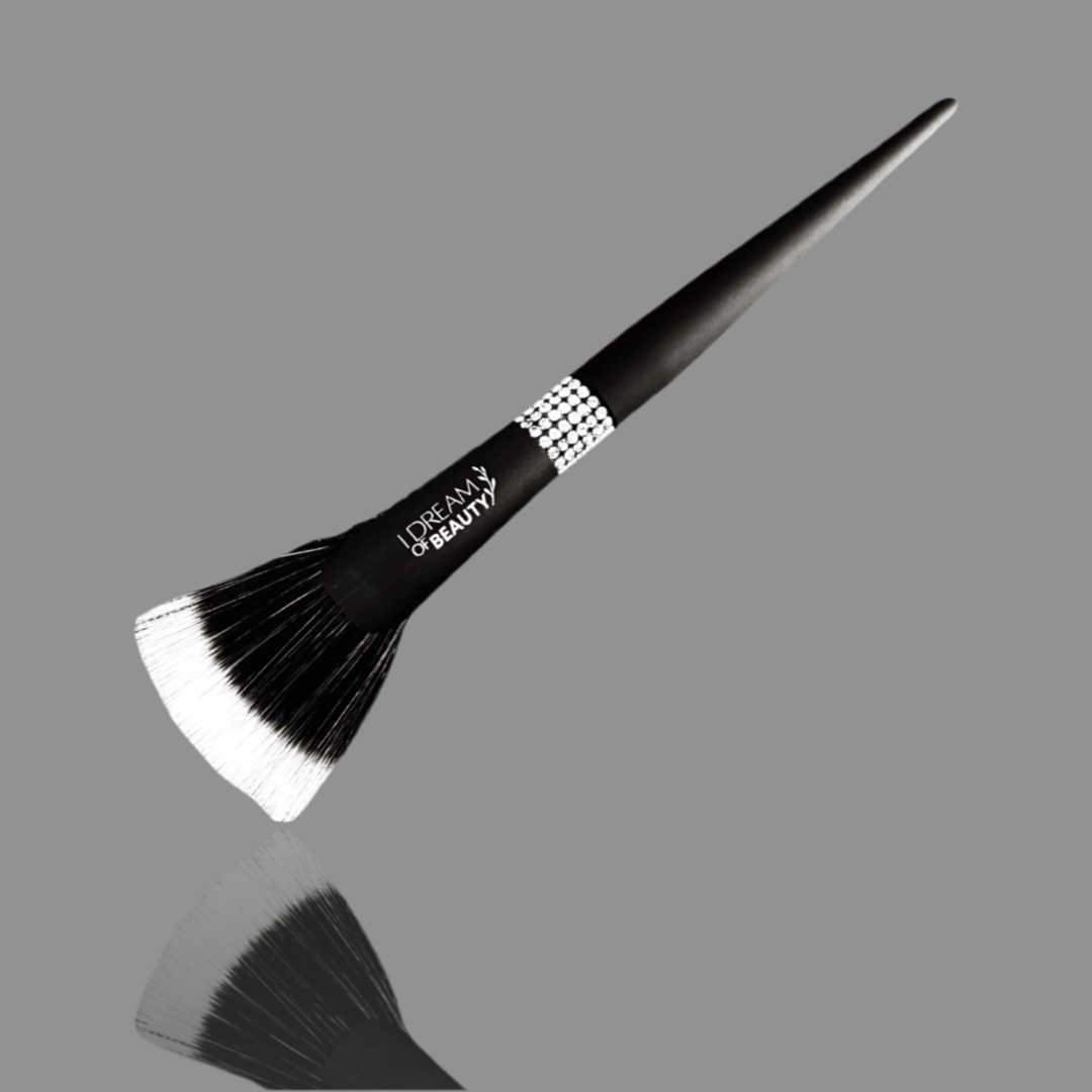 Luxury Matte Black Sparkle Makeup Brushes