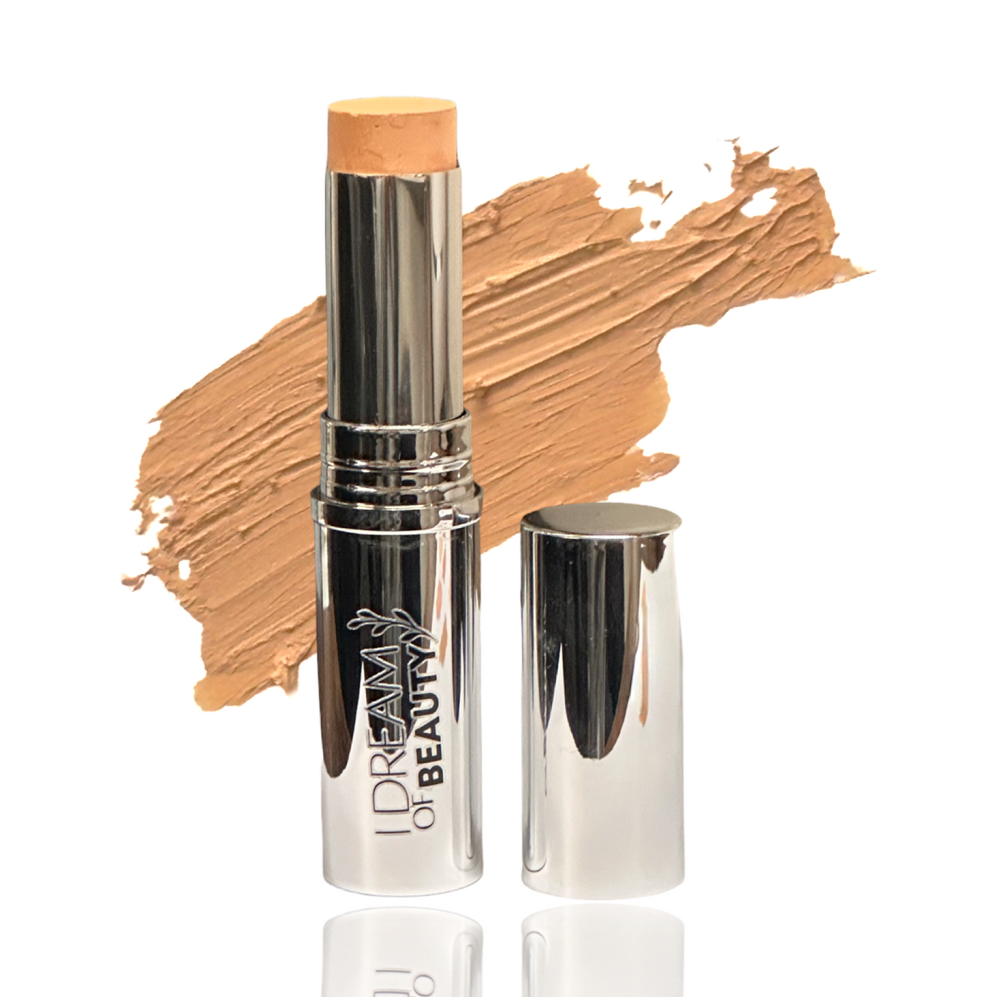 Foundation Stick in Silky Beige - a soft peachy beige