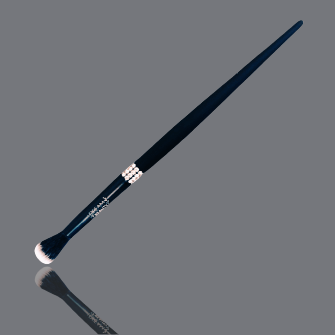Luxury Matte Black Sparkle Makeup Brushes