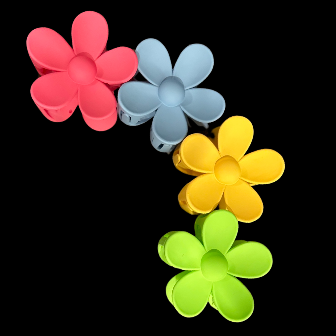 Flower Hair Claw Clips - Large