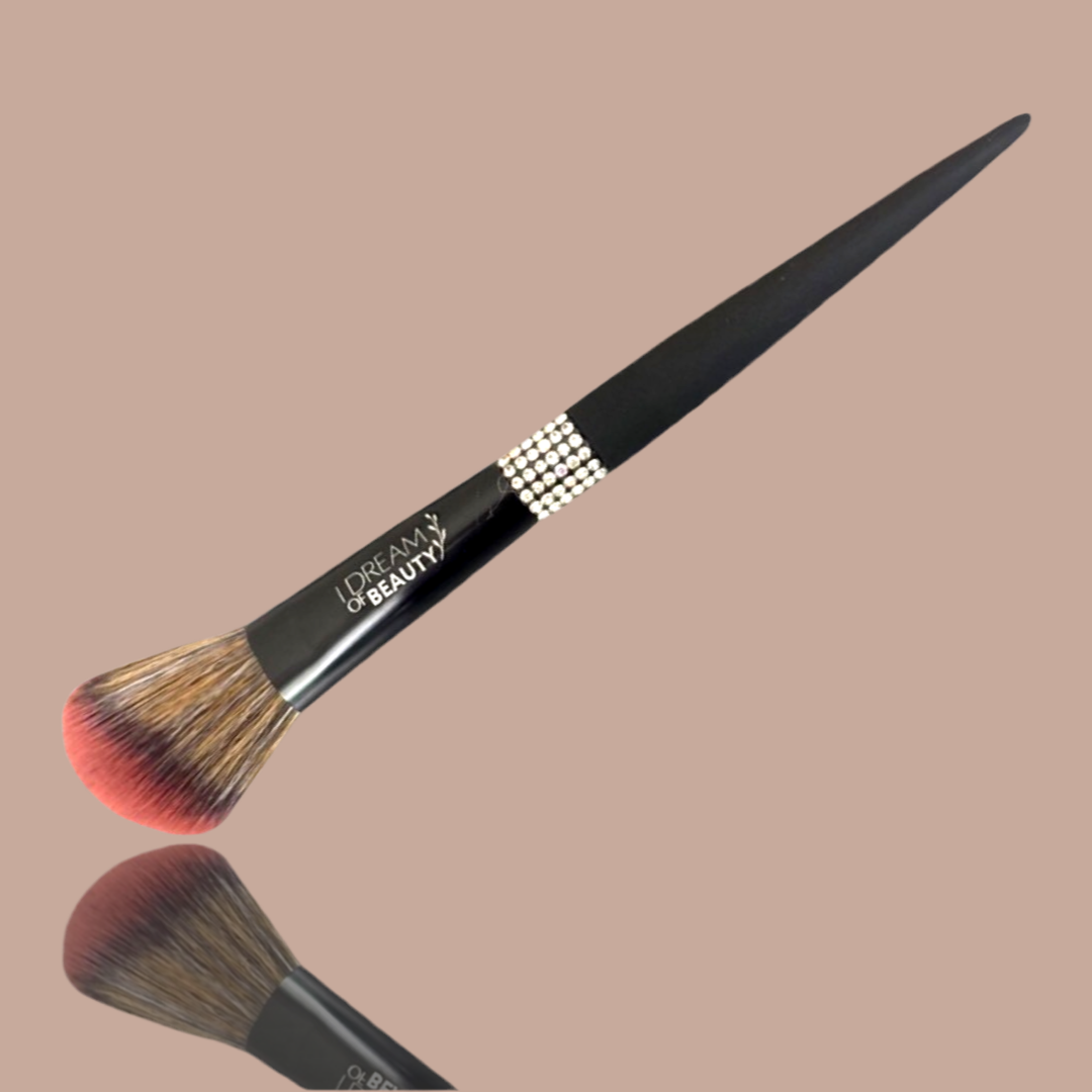 Luxury Matte Black Sparkle Makeup Brushes
