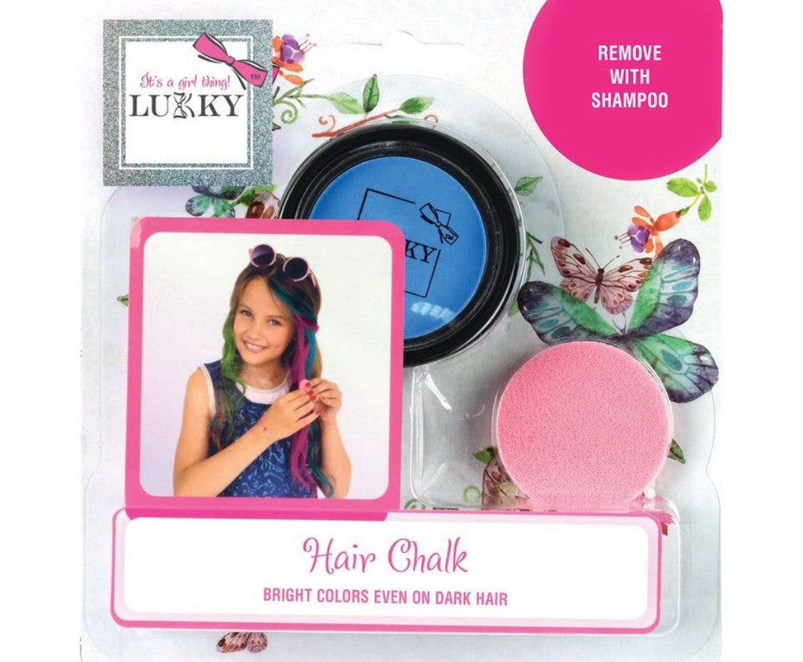 blue hair chalk