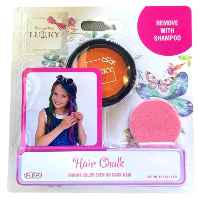 orange hair chalk