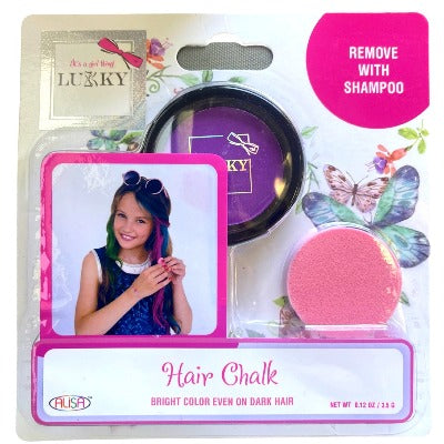 purple hair chalk