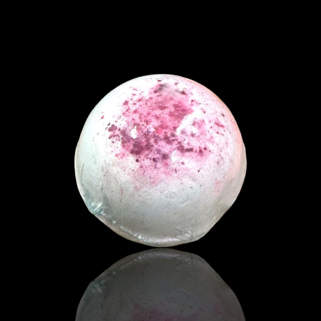 Pink Girls night out bath bombs with mid summer night scent. receive one randomly selected bath bomb with a fabulous colored top in either pink, purple or blue. buy 1 or bundle and save with a buy 2 get 1 free.