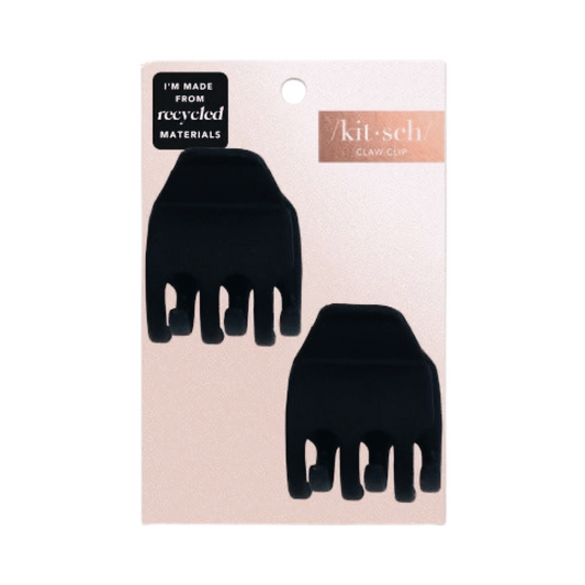 Kitsch Eco- Friendly Medium Claw Clips 2 pc Set - Black