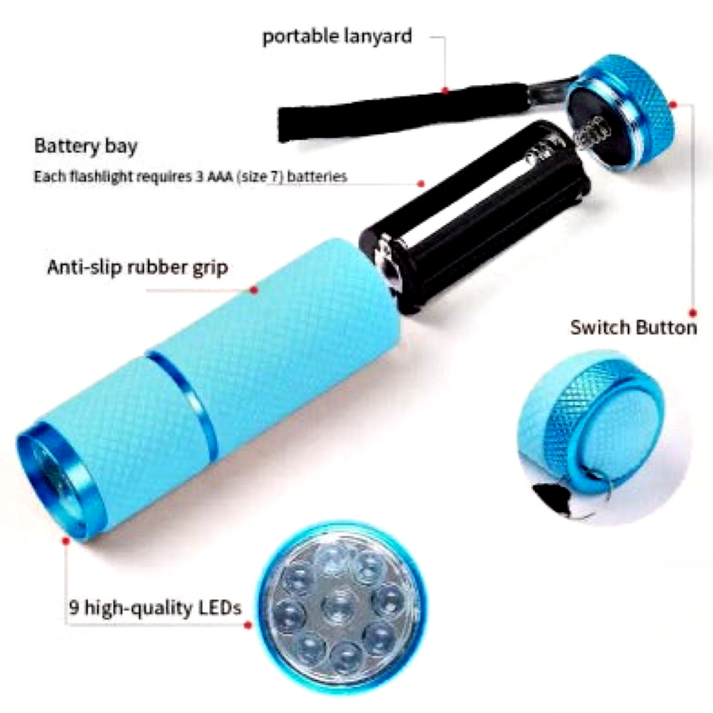 Handheld UV Flashlight for Gel Base Polishes