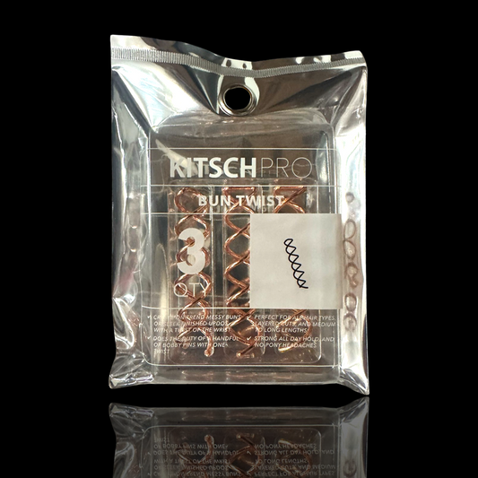 Kitsch Pro Bun Twist - Rose Gold - 3 QTY Pack