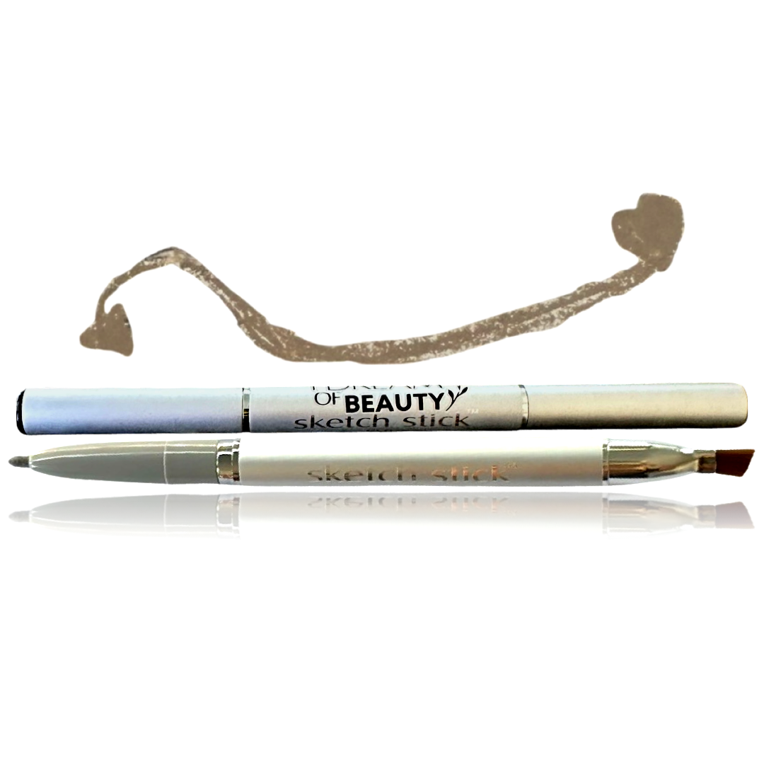 Sketch Stick Refillable brow liner pencil in dirty blonde shade.