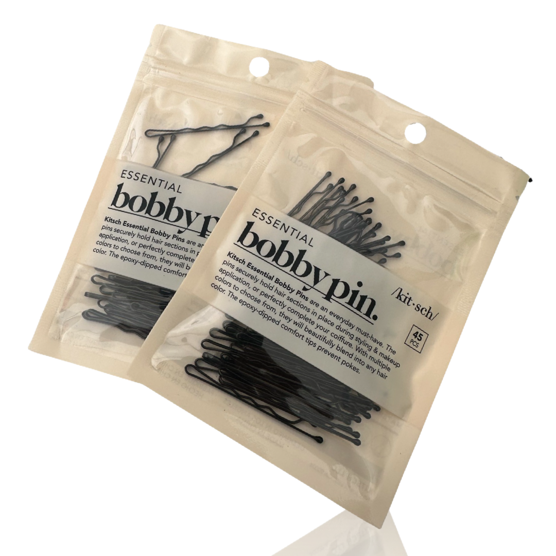 Kitsch Pro Essential Bobby Pins - 45 QTY Packs in Black, Blonde, Brown