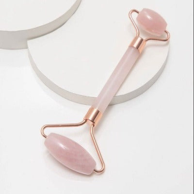 rose quartz crystal facial roller